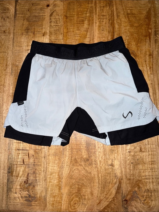 Tlf Apparel Other - Men's Two-Tone Athletic Running Shorts in Black & White